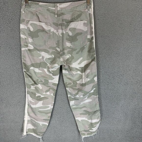 Mother Pants Womens 25 The Shaker Chop Crop Fray‎ In Desert Camo - Picture 3 of 10